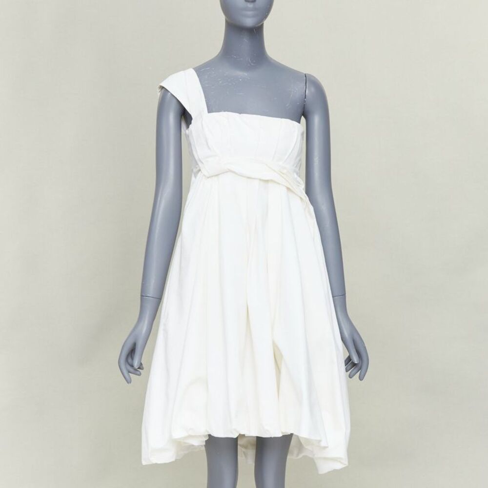 Gucci Cotton One Shoulder Bubble Dress